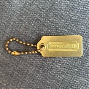 Vintage Coach Brass Hangtag